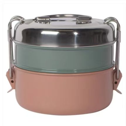 Clay 2-Tier Stainless Steel Tiffin